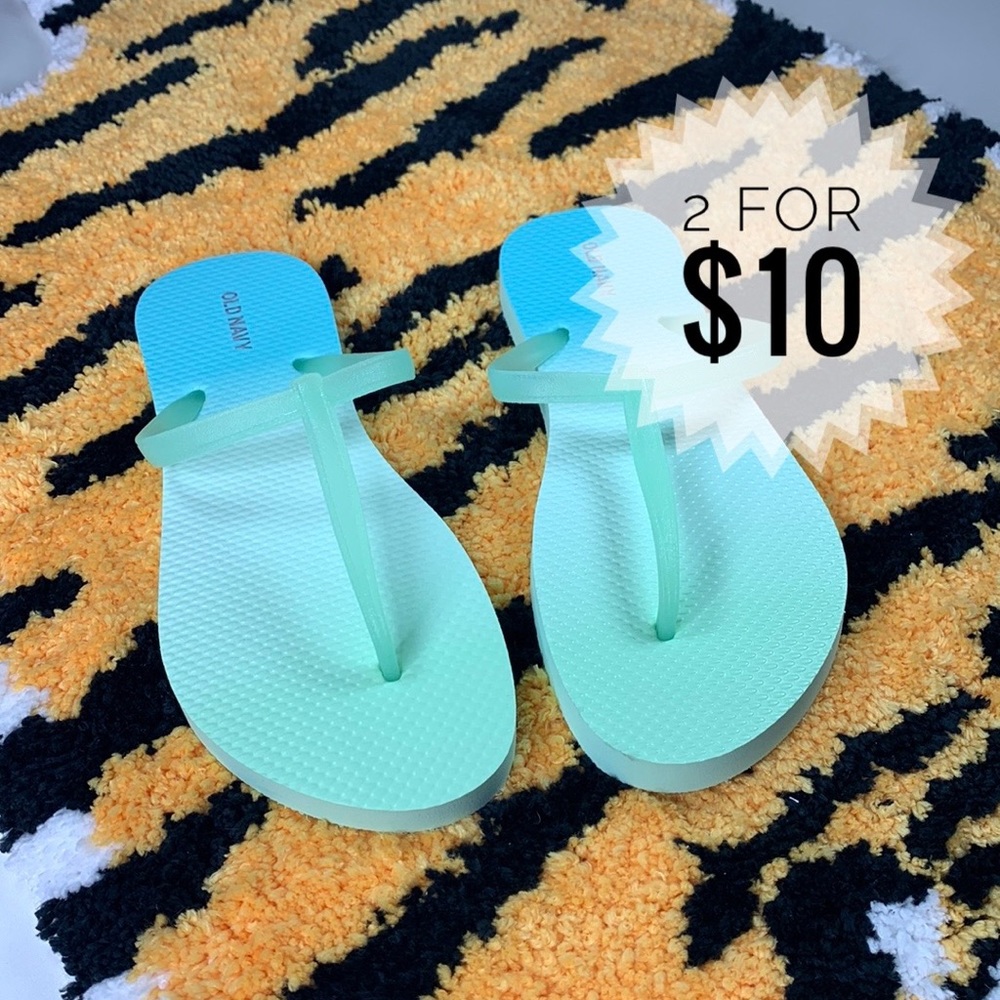 [2/$10] OLD NAVY - ombré sandals sz8